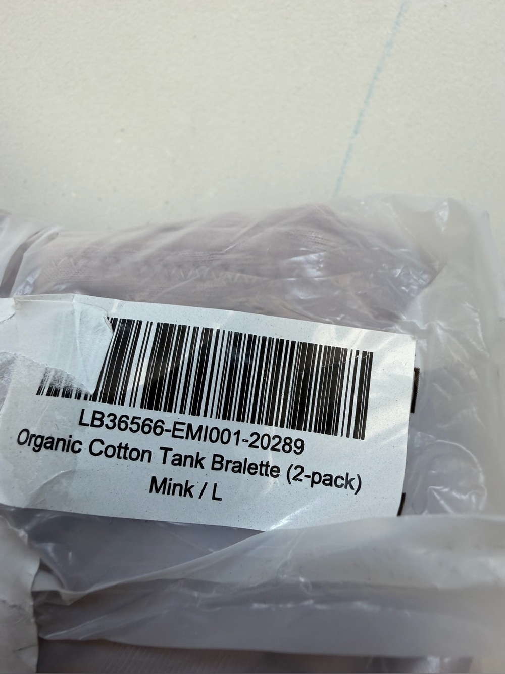 NWOT QUINCE 2 Pack Organic Cotton Tank Bralettes Large Mink 1063 - Picture 8 of 11